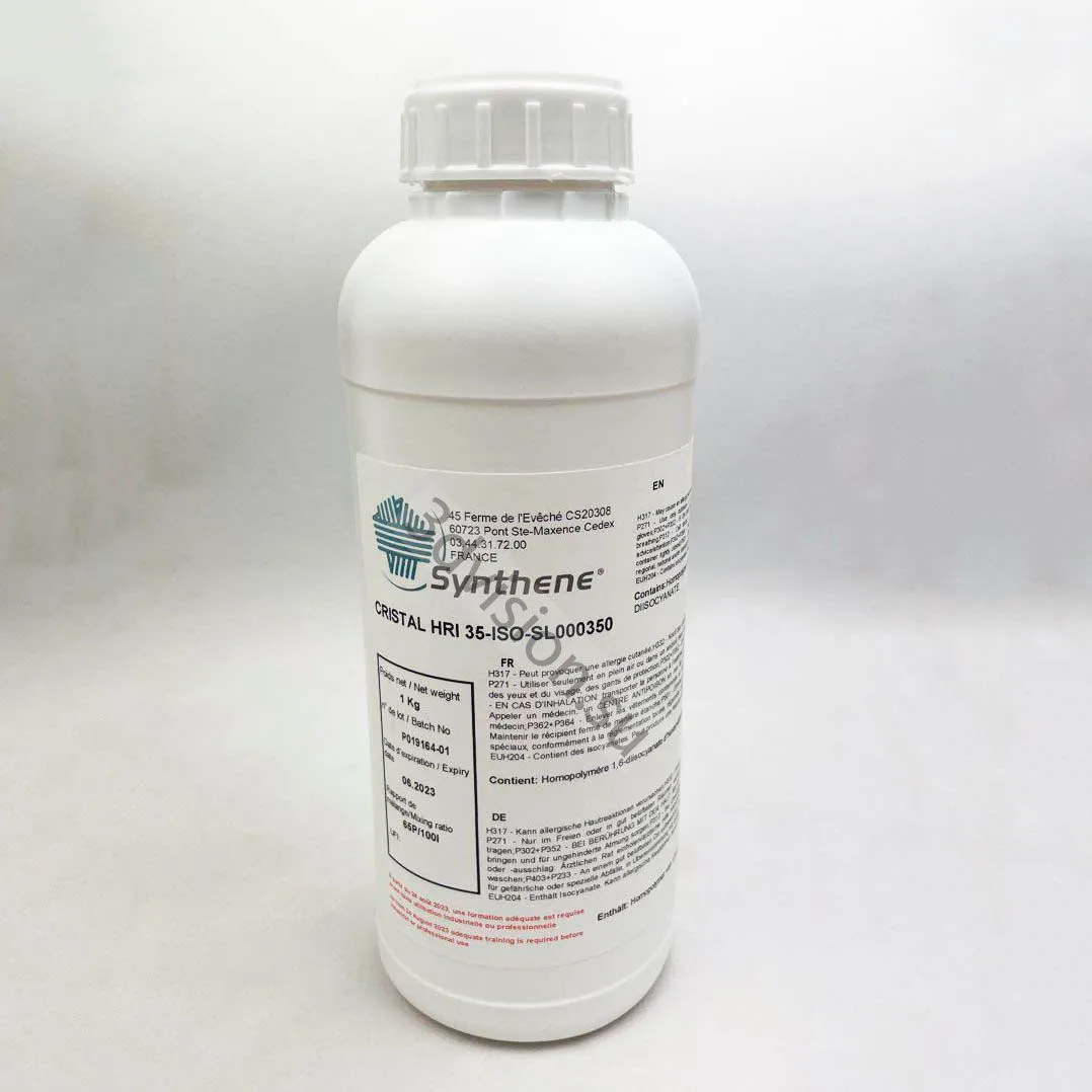 Synthene CRISTAL HRI 35 Жесткая прозрачная полиуретановая смола для получения массивных оптических деталей