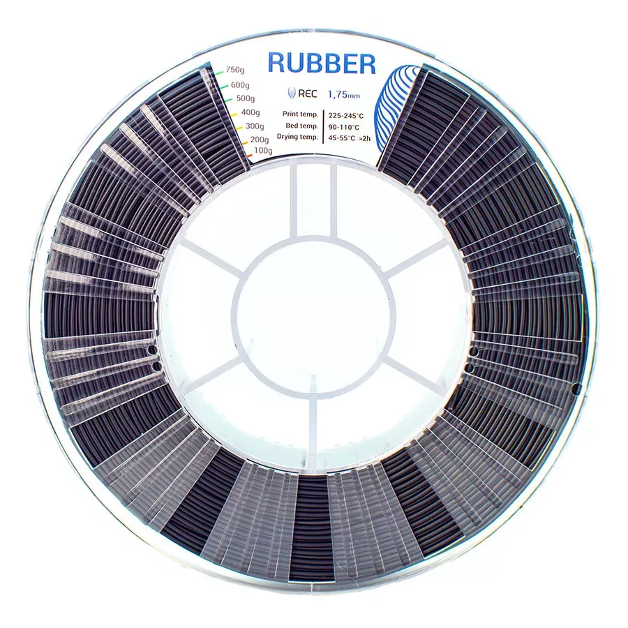 RUBBER пластик REC 2.85мм чёрный