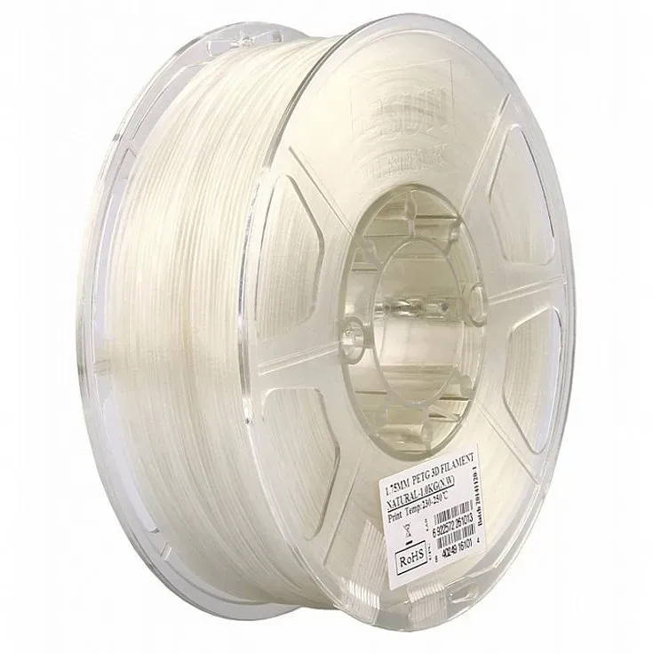 Катушка PETG-пластика ESUN 1.75 мм 1кг., натуральная