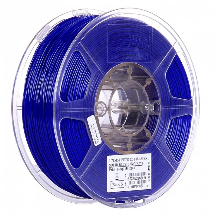 Катушка PETG-пластика ESUN 1.75 мм 1кг., сапфировая