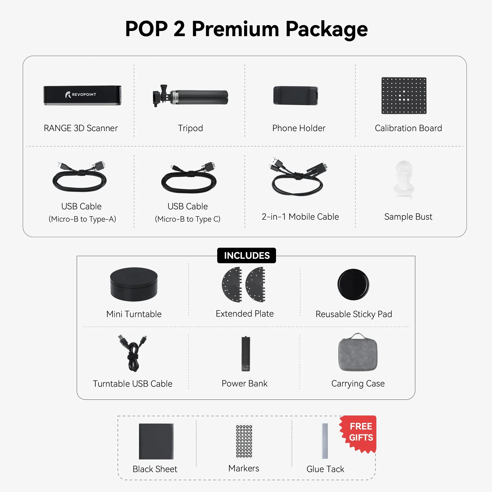 3D-сканер Revopoint Pop 2 (премиум комплектация)
