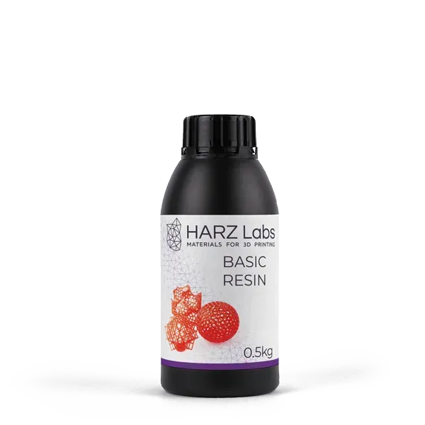 Фотополимер HARZ Labs Basic Resin, красный (0,5 кг)