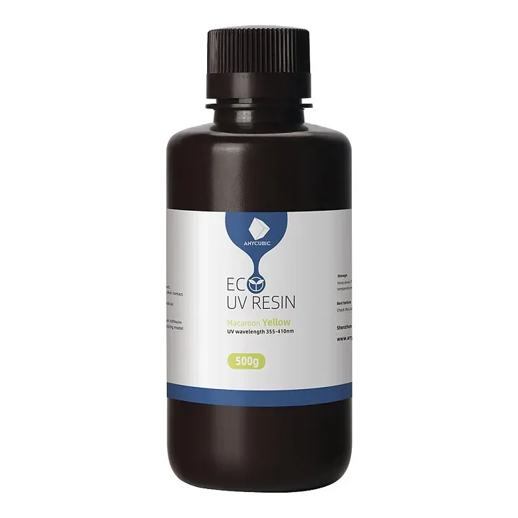 Фотополимер Anycubic ECO Plant-based, желтый (0,5 кг)