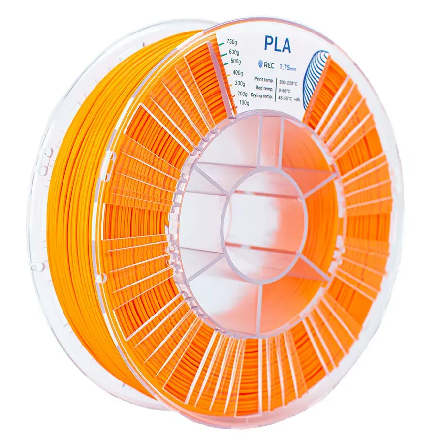 PLA пластик REC 1.75мм оранжевый