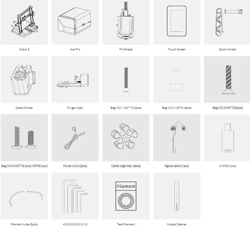 3D принтер Anycubic Kobra 3 (набор для сборки)