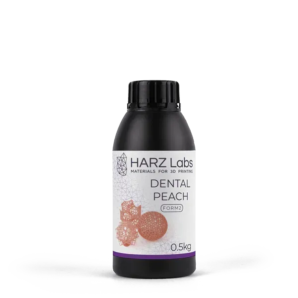 Фотополимер HARZ Labs Dental Peach Form2, персиковый (500 мл)