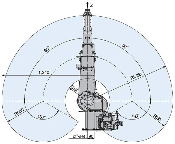 Робот для покраски Kawasaki KF121