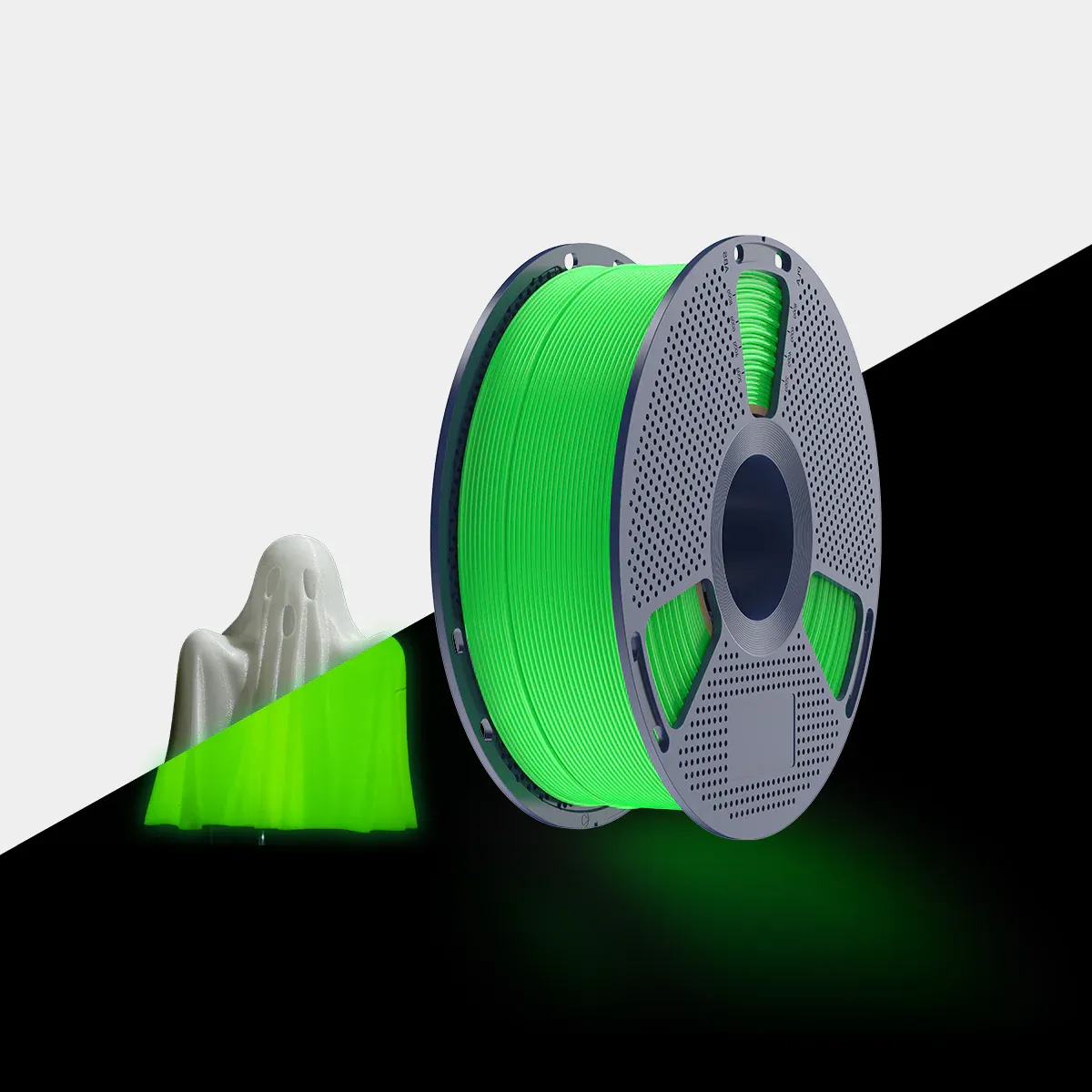 Пластик Sunlu PLA GLOW IN THE DARK темно-зеленый 1.75 мм 1 кг