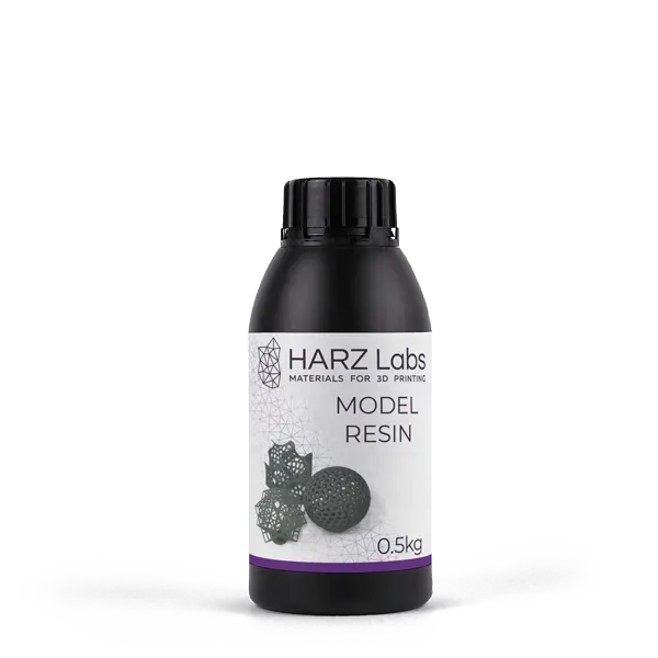Фотополимер HARZ Labs Model Grey, серый (0,5 кг)