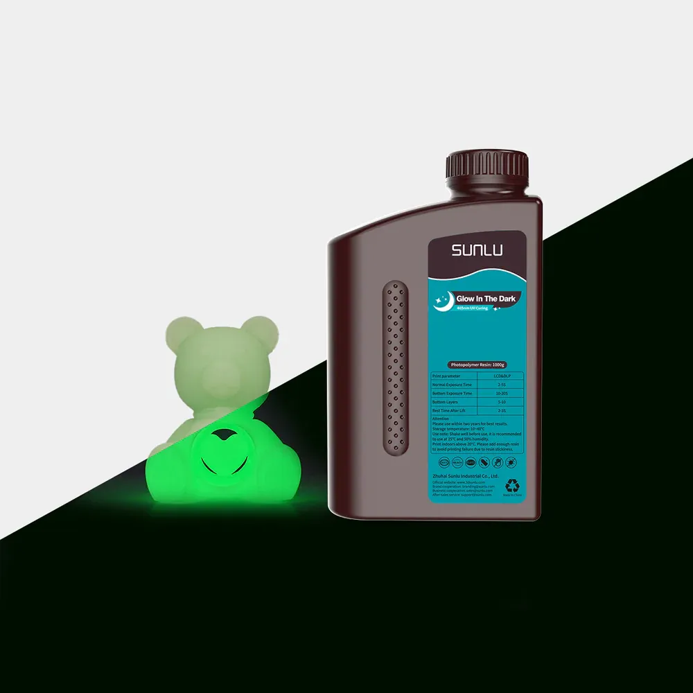 Фотополимер SUNLU Glow In The Dark Resin 1л Зеленый