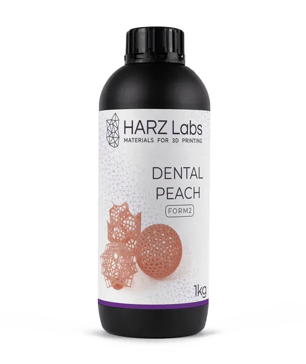 Фотополимер HARZ Labs Dental Peach Form2, персиковый (1 кг)