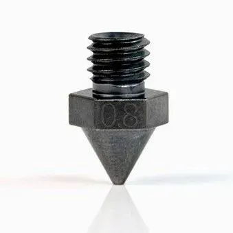 Сопло стальное 0.8 мм. с покрытием WS2 для 3D принтера Raise3D Pro2/Pro2 Plus/E2/Pro3/Pro3 Plus (3.01.1.999.062A01)