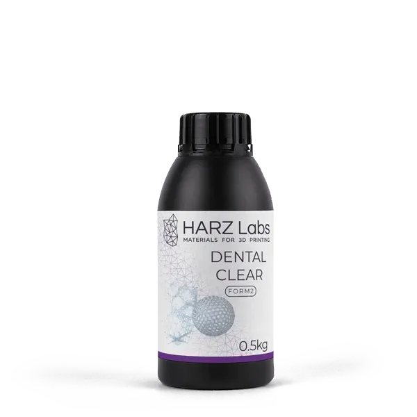 Фотополимер HARZ Labs Dental Clear Form2, прозрачный (500 мл)