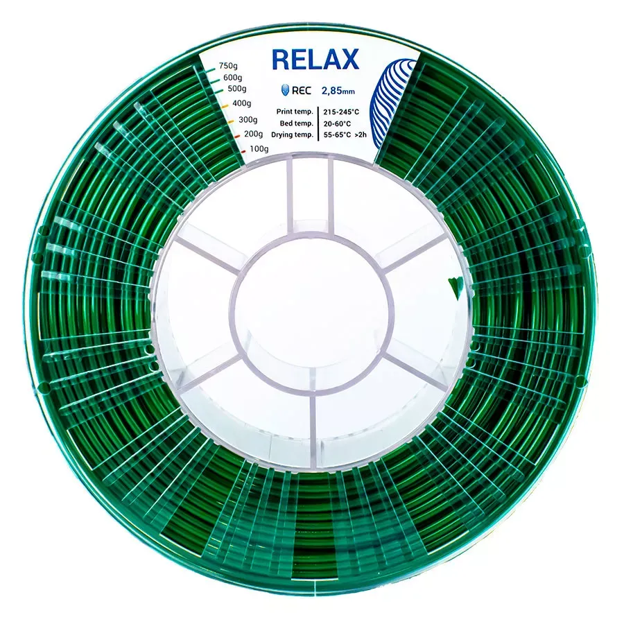 REC RELAX пластик REC 2.85мм зеленый 0.75кг