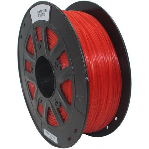 PETG пластик 1,75 мм SolidFilament прозрачный красный 1 кг