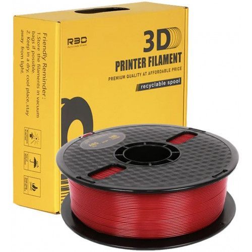 ABS+ пластик Solidfilament 1,75 мм красный 1 кг