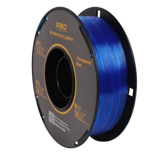 PLA Transparent пластик Solidfilament 1,75 мм прозрачно-синий 1 кг