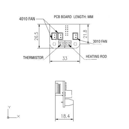 Плата печатной головы Print head PCB для Flying Вear Ghost 6