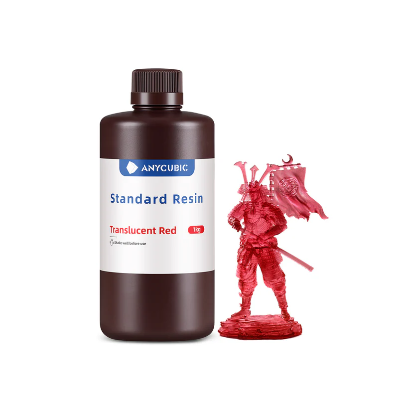 Фотополимер Anycubic Standard Resin Прозрачно-красный 1кг