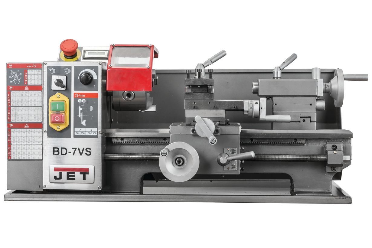 Настольный токарный станок по металлу JET BD-7VS