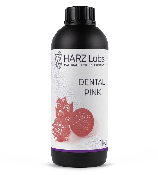 Фотополимер HARZ Labs Dental Pink, розовый (1 кг)