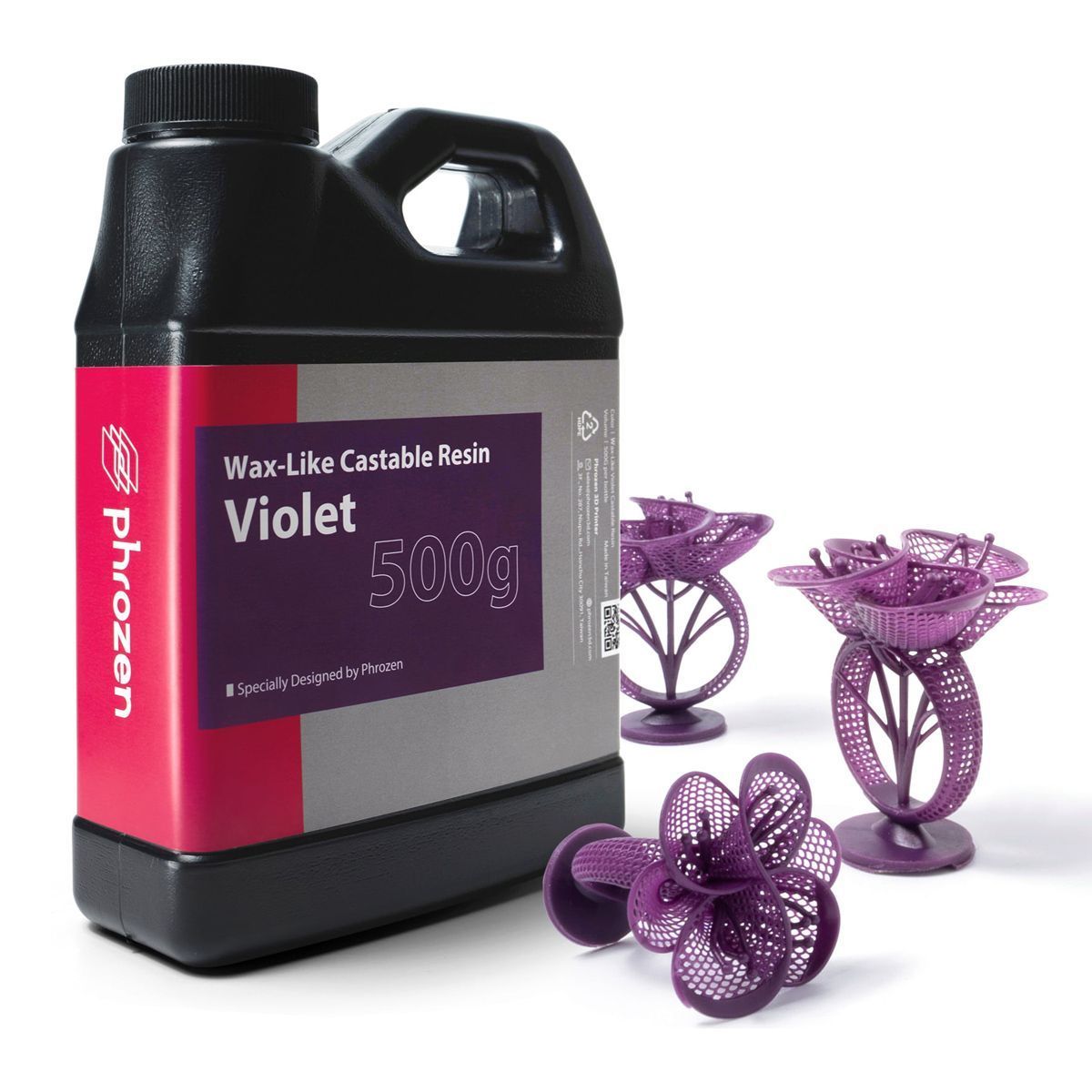 Фотополимер Phrozen Wax-like Castable Violet, фиолетовый (0,5 кг)