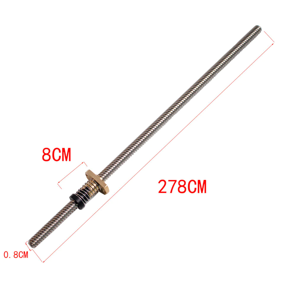 Стержень T8 Threaded Rod Lead Screw для Flying Вear Ghost 6