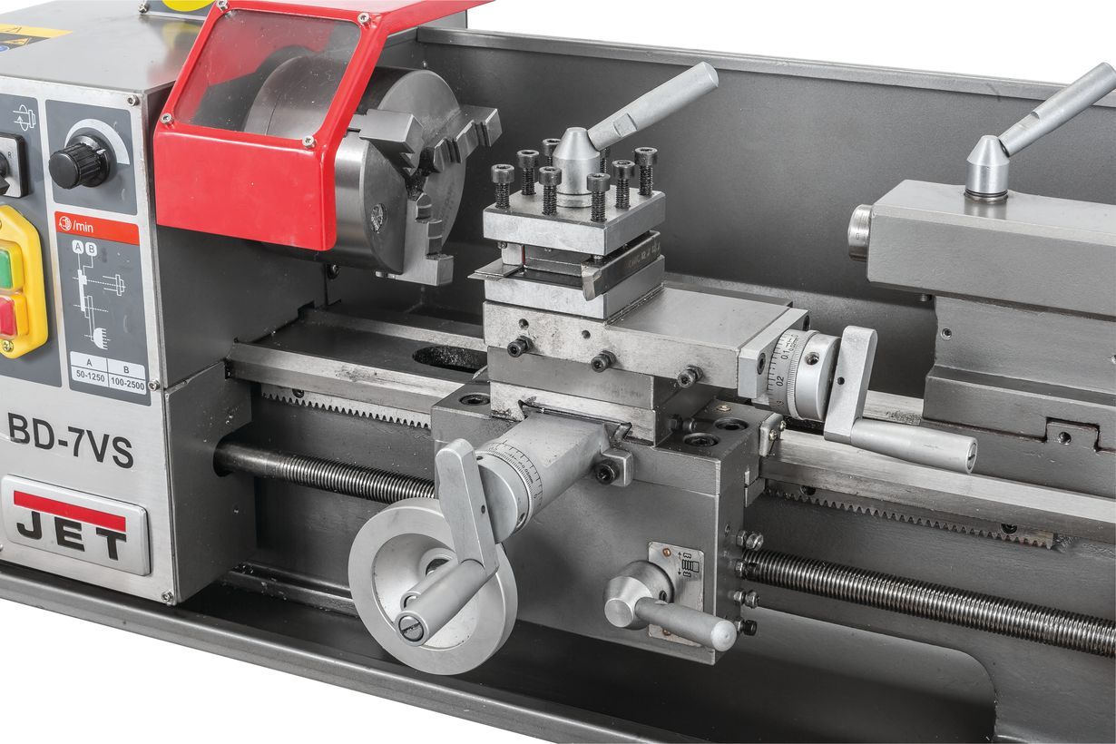 Настольный токарный станок по металлу JET BD-7VS