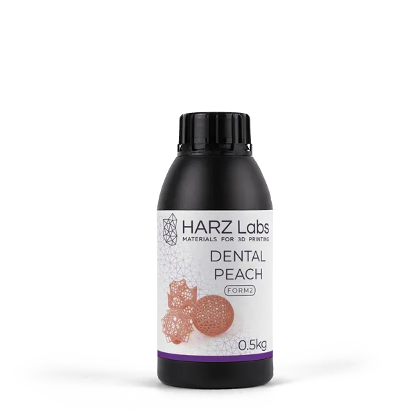 Фотополимер HARZ Labs Dental Peach Form2, персиковый (500 мл)