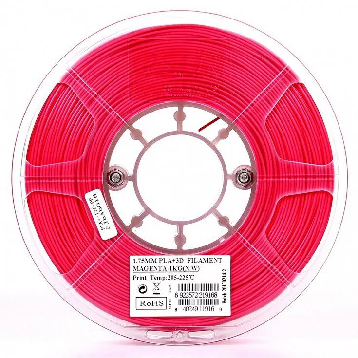 Катушка пластика PLA+ ESUN 1кг., пурпурно-красная