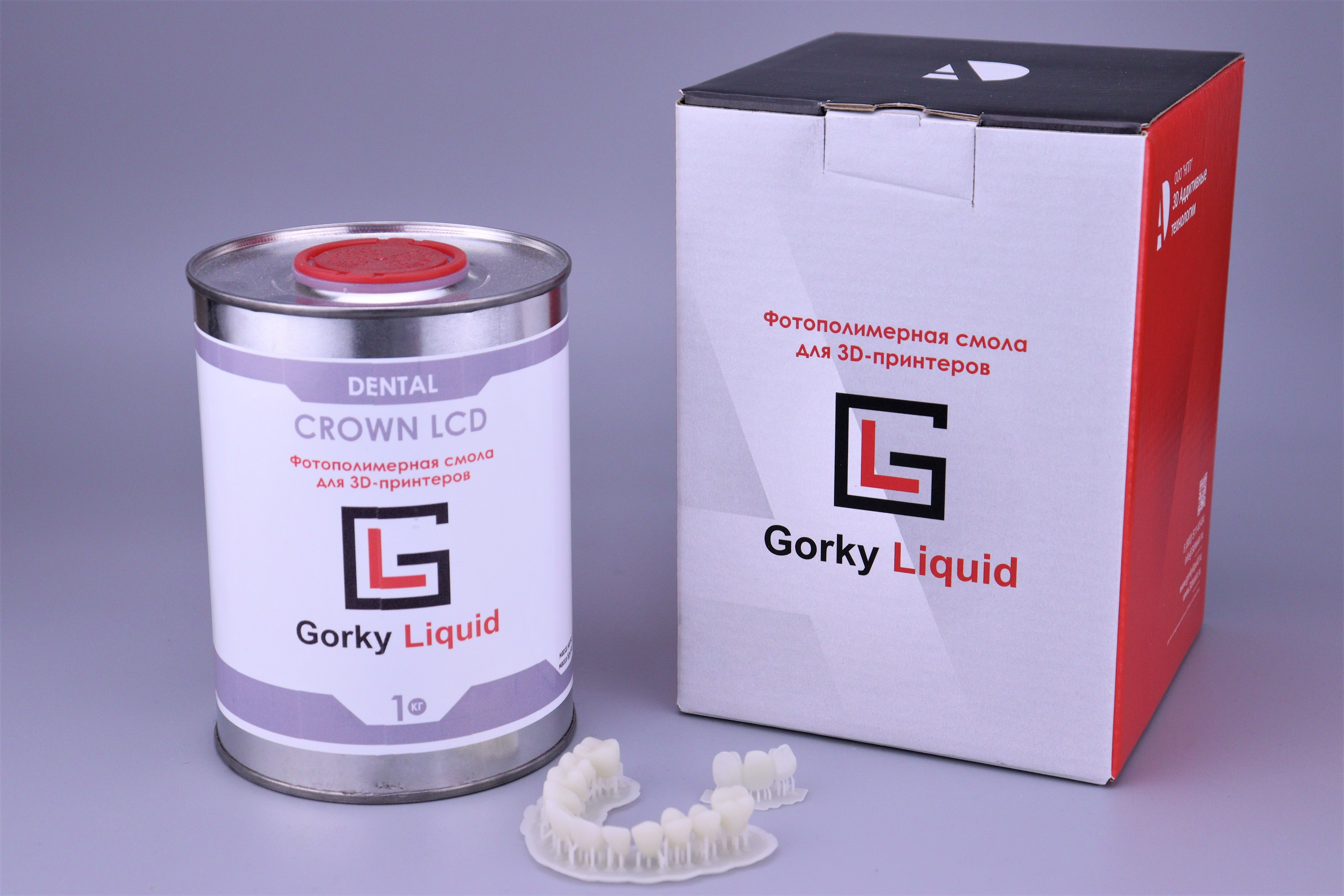 «Dental Crown» A1-A2 LCD/DLP 1 кг фотополимерная смола «Gorky Liquid»