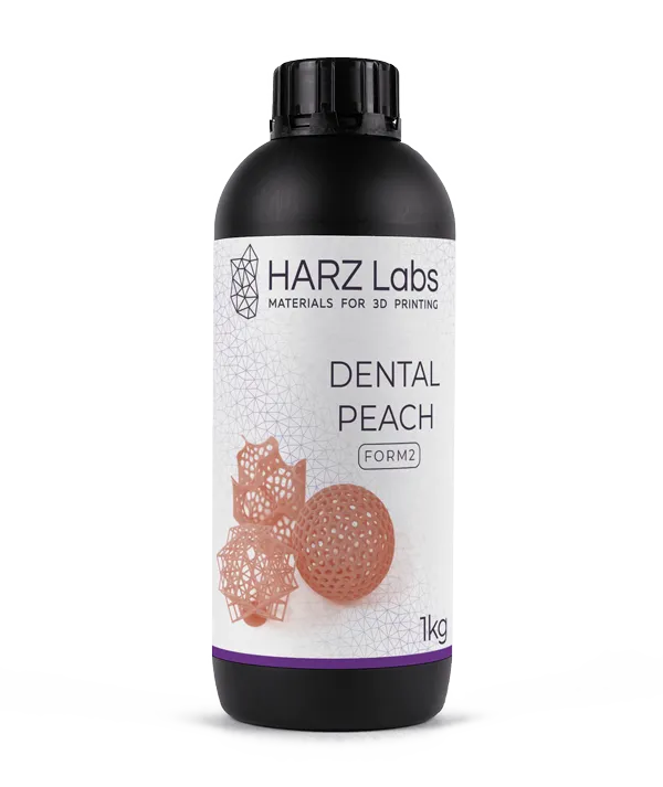 Фотополимер HARZ Labs Dental Peach Form2, персиковый (1 кг)