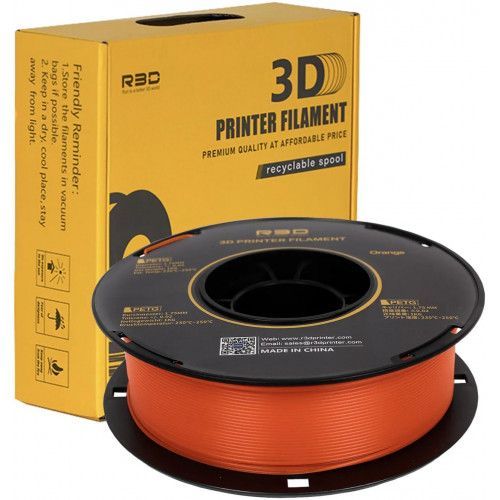 PETG пластик Solidfilament 1,75 мм оранжевый 1 кг