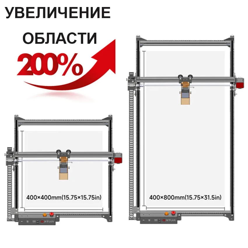 Набор для увеличения области гравировки Ortur для серии Laser Master 2 Pro
