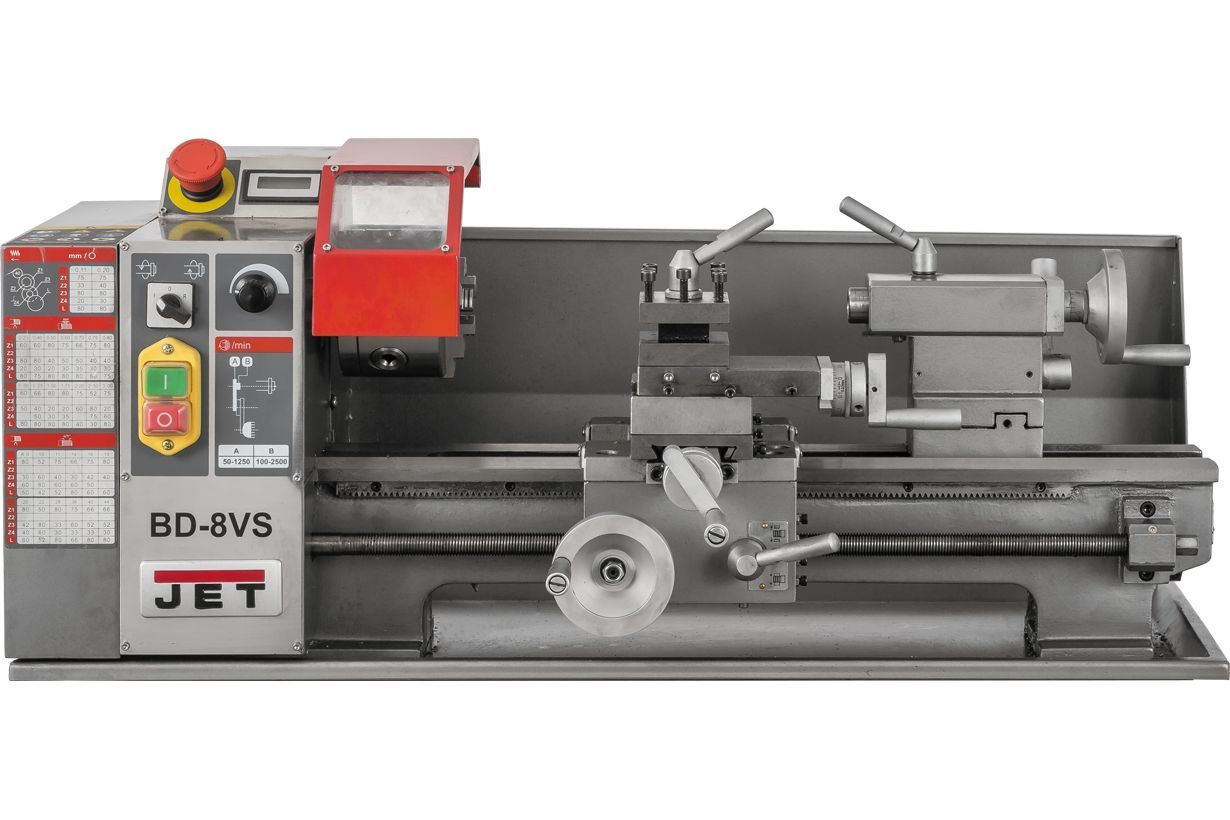 Настольный токарный станок по металлу JET BD-8VS