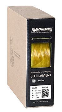 MABS Standart пластик Filamentarno 1,75 мм 0,75кг Желтый (прозрачный)