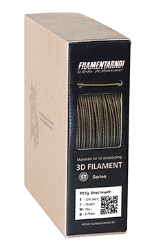 Пластик Filamentarno! PETg Standart блестящий 750 г, 1.75 мм