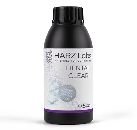 Фотополимер HARZ Labs Dental Clear, прозрачный (0,5 кг)