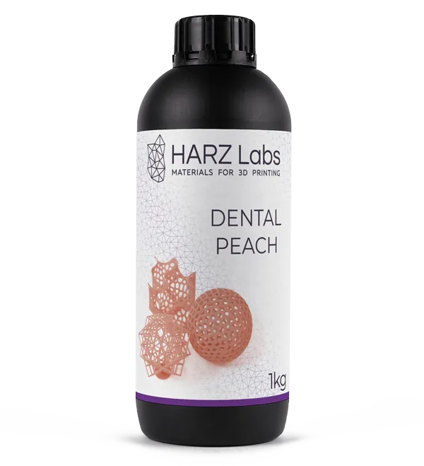 Фотополимер HARZ Labs Dental Peach, персиковый (1 кг)