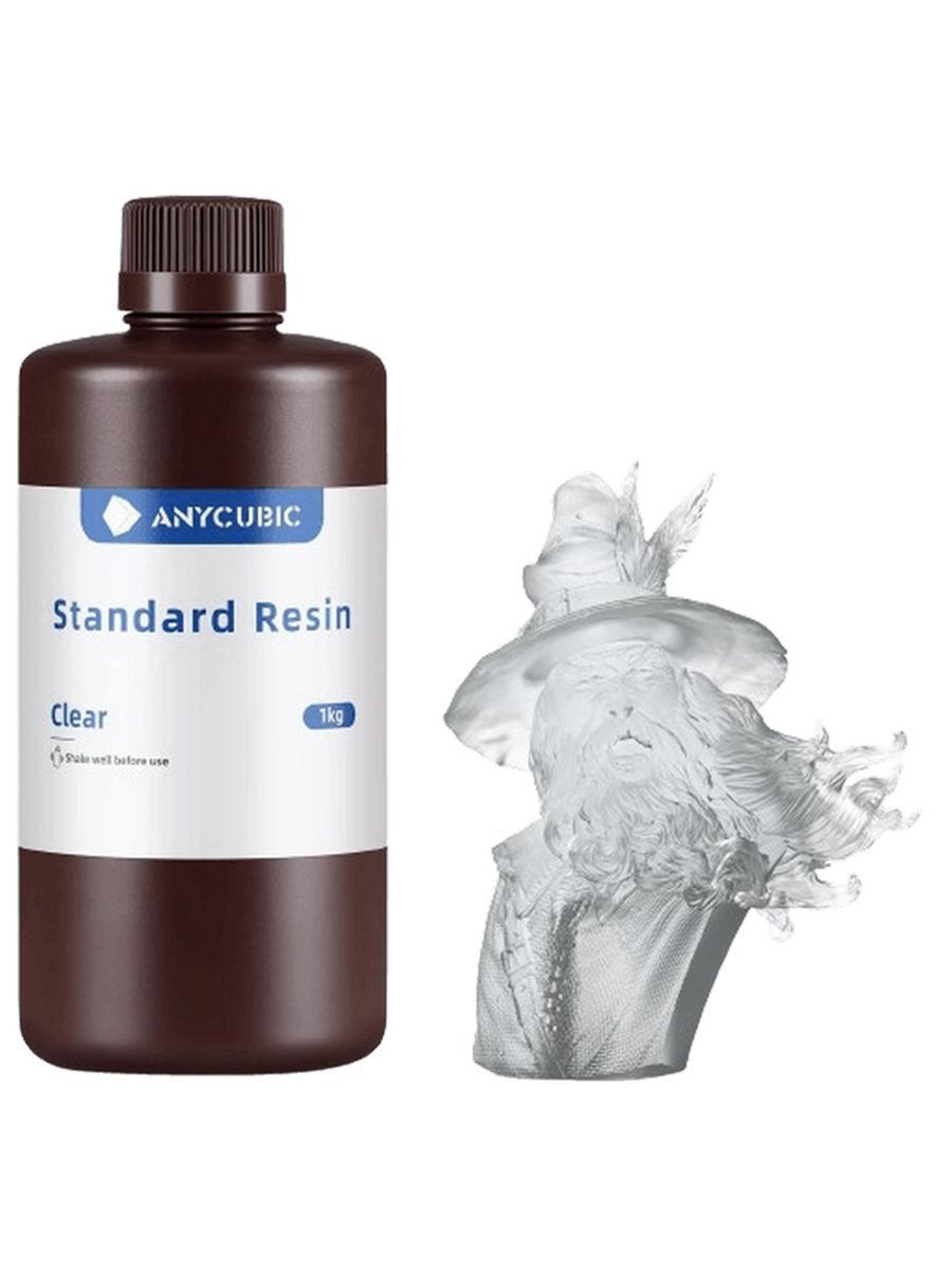 Фотополимер Anycubic Standard Resin Прозрачный 1кг