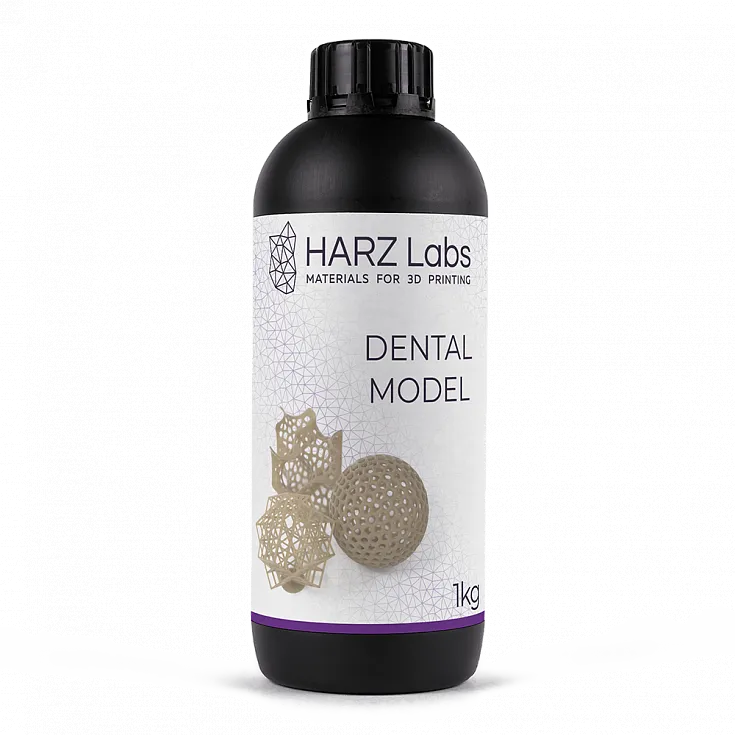 Фотополимер HARZ Labs Dental Model Beige, бежевый (1 кг)