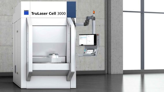 TruLaser Cell 3000 с ротационным устройством смены