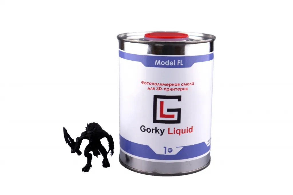 «Model FL» Black 1 кг фотополимерная смола «Gorky Liquid»