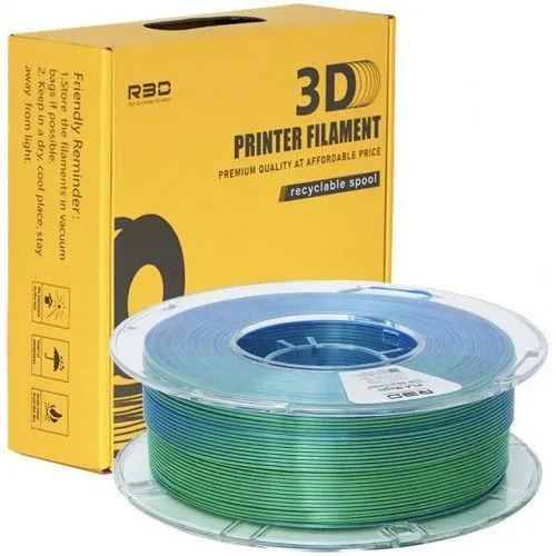 PLA Silk Dualcolor пластик Solidfilament 1,75 мм сине-зеленый 1 кг