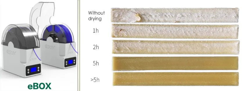 Как выглядит PVA-пластик если хранить его без сушки и в специальной камере eBOX Как выглядит PVA-пластик если хранить его без сушки и в специальной камере eBOX