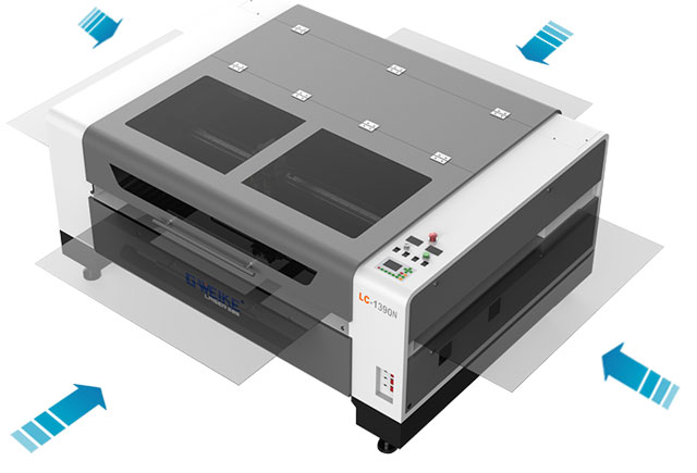 CO2 лазерный резак G-Weike - загрузка материала со всех сторон CO2 лазерный резак G-Weike - загрузка материала со всех сторон